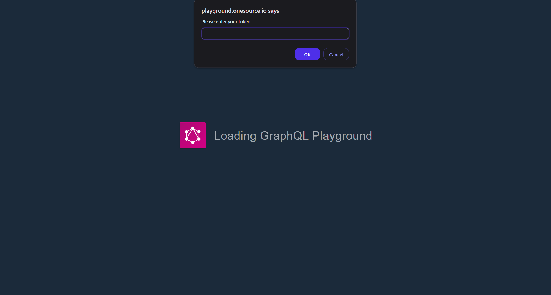 OneSource Playground Enter API Key