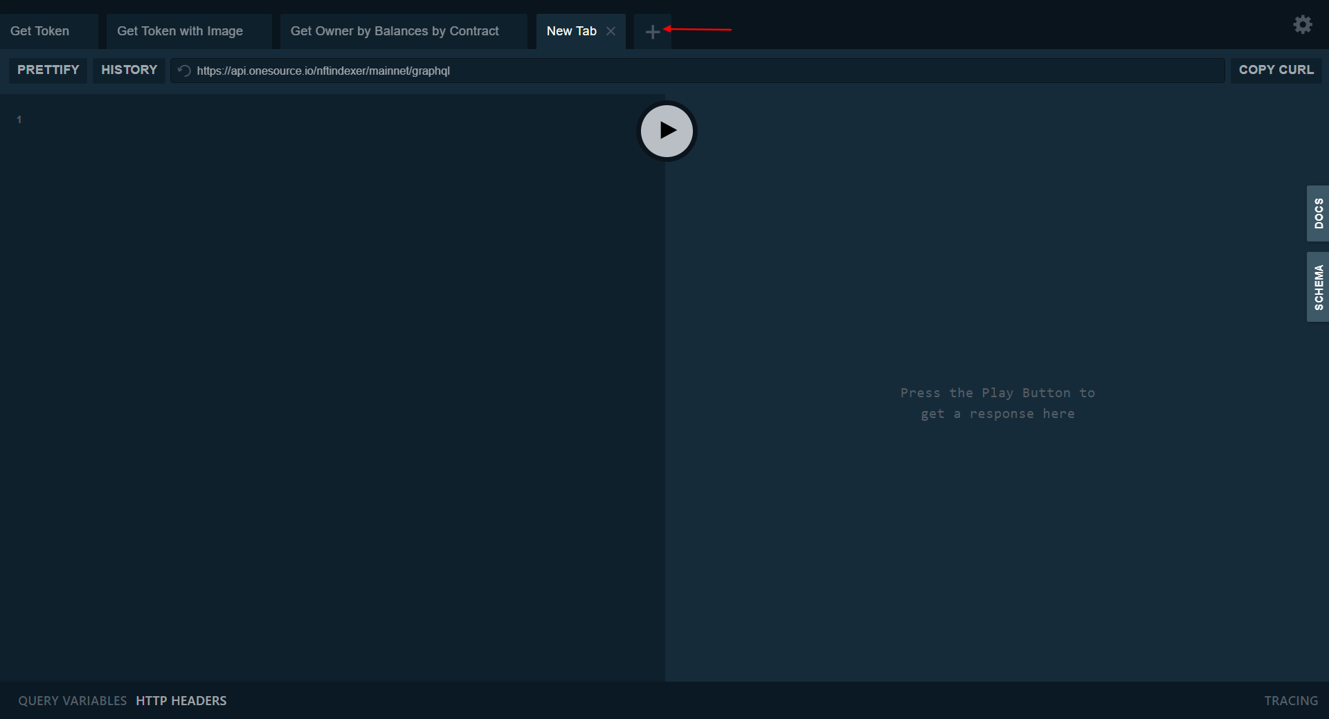OneSource Playground Custom Query
