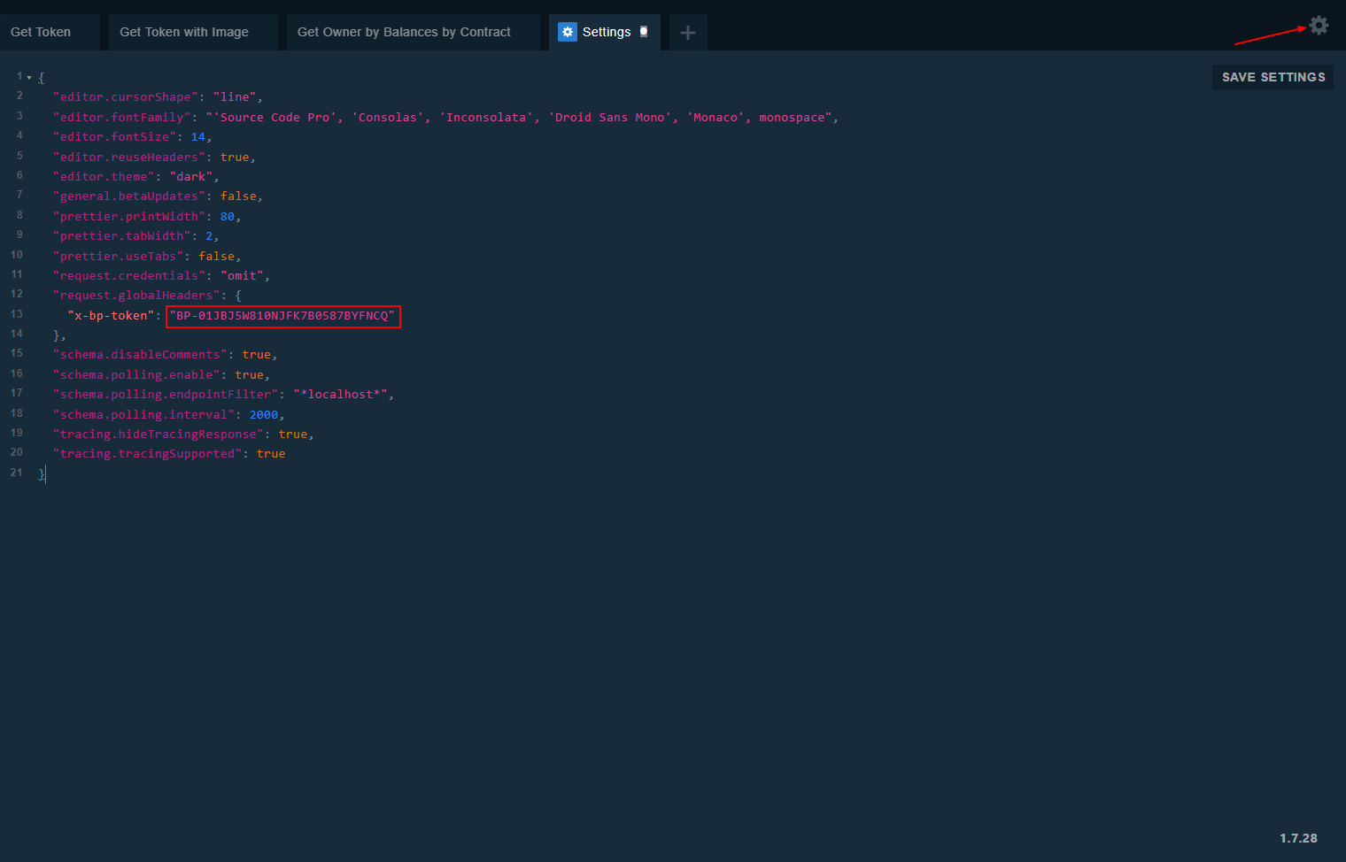 OneSource Playground Settings