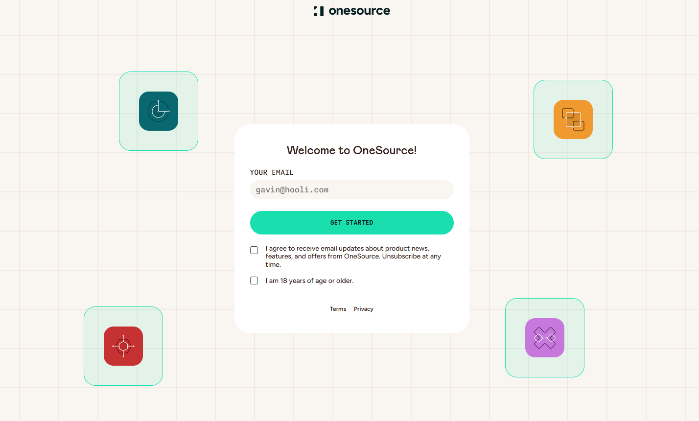 OneSource Account Registration